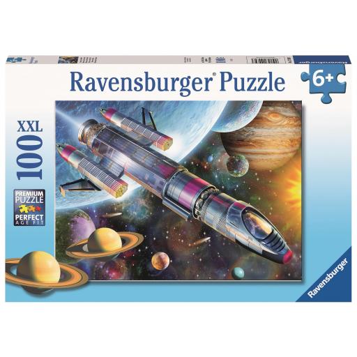 Puzzle Infantil de Planetas , Cohetes y Naves Espaciales 100 Piezas XXL Ravensburger 12939 MISION EN EL ESPACIO [1]