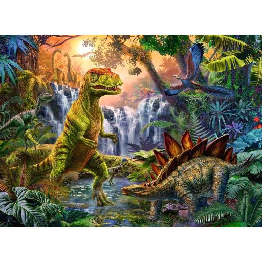 Puzzle Infantil 100 Piezas XXL Ravensburger 12888 OASIS DE DINOSAURIOS