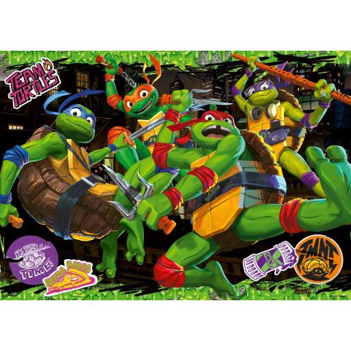 Puzzle Infantil 60 Piezas Gigantes Ravensburger 12004010 LAS TORTUGAS NINJA AL ATAQUE [1]