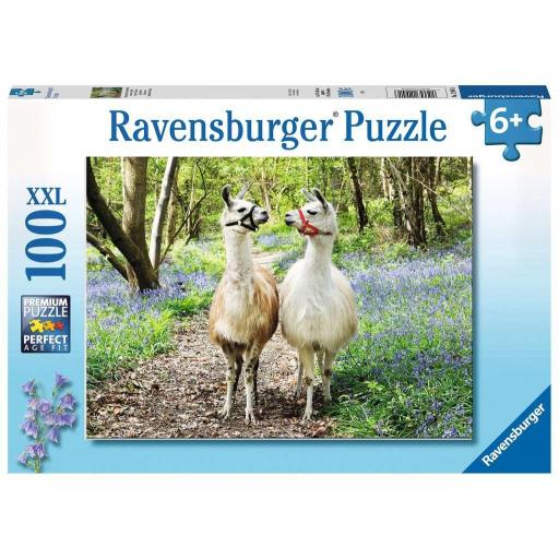 Puzzle Infantil de Animales 100 Piezas XXL Ravensburger 12941 AMISTAD DE LLAMAS [1]