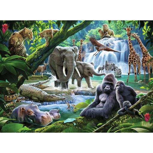 Puzzle Infantil 100 Piezas XXL Ravensburger 12970 ANIMALES DE LA SELVA