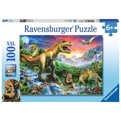 Puzzle Infantil de Dinosaurios 100 Piezas XXL Ravensburger 10665 DINOSAURIOS PREHISTORICOS [1]