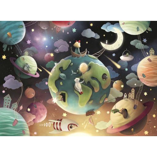 Puzzle Infantil 100 Piezas XXL Ravensburger 12971 PLANETAS FANTASTICOS , de DEMELSA HAUGHTON [0]