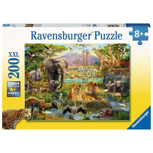 Puzzle Infantil 200 Piezas XXL Ravensburger 12891 ANIMALES DE LA SABANA AFRICANA [1]