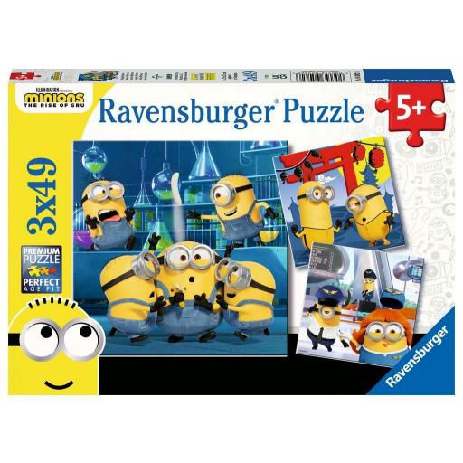 Puzzle Infantil 3 x 49 Piezas Ravensburger 05082 MINIONS DIVERTIDOS