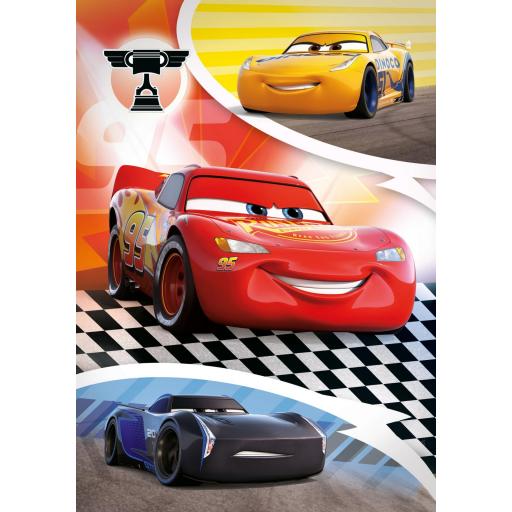Clementoni 20160 - Puzzle Infantil Disney Cars 104 Piezas + Puzzle 3D Figura Rayo McQueen  [1]