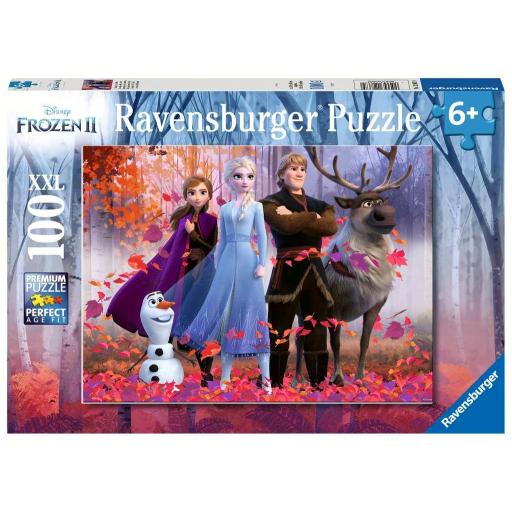 Puzzle Infantil Disney FROZEN II 100 Piezas XXL Ravensburger 12867 La Magia del Bosque [1]