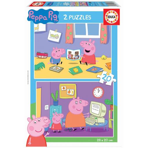 Puzzle Infantil PEPPA PIG 2 x 20 Piezas EDUCA 18087 PEPPA PIG