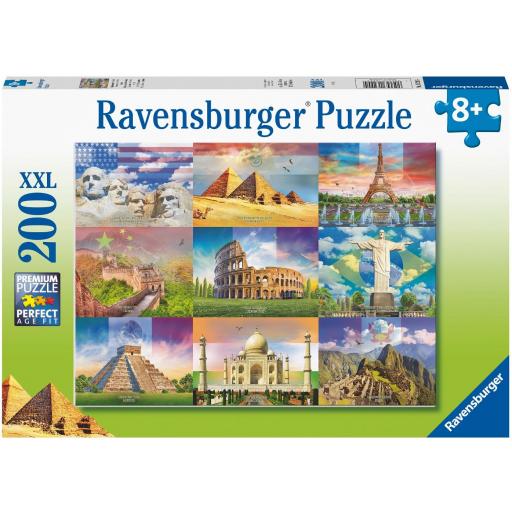 Puzzle Infantil Educativo 200 Piezas XXL Ravensburger 13290 MONUMENTOS DEL MUNDO [1]