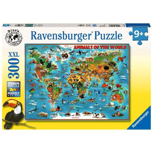 Puzzle Infantil Educativo 300 Piezas XXL Ravensburger 13257 ANIMALES DEL MUNDO [1]