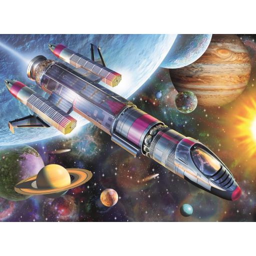 Puzzle Infantil de Planetas , Cohetes y Naves Espaciales 100 Piezas XXL Ravensburger 12939 MISION EN EL ESPACIO