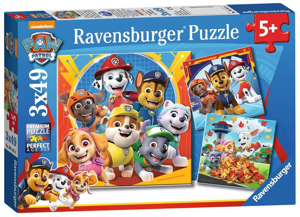 Puzzles Infantiles Patrulla Canina Ravensburger : Puzzle Infantil 3 49 Piezas Ravensburger 05048 LA PATRULLA CANINA, LISTOS PARA LA AVENTURA