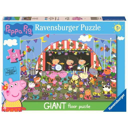 Puzzle Gigante Para el Suelo PEPPA PIG 24 Piezas Ravensburger 03022 CELEBRACION FAMILIAR DE PEPPA PIG