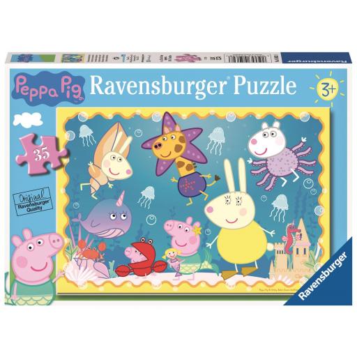 Puzzle de PEPPA PIG Para 3 - 4 Años Ravensburger 05062 Aventura Submarina de Peppa Pig 35 Piezas [2]