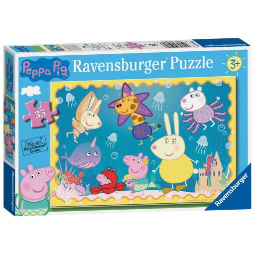 Puzzle de PEPPA PIG Para 3 - 4 Años Ravensburger 05062 Aventura Submarina de Peppa Pig 35 Piezas