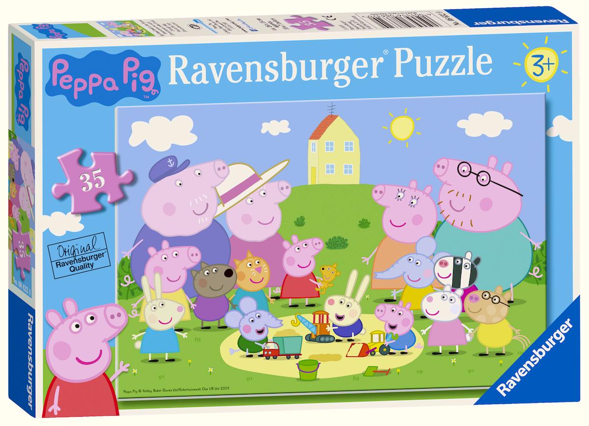 Puzzle de PEPPA PIG Para Ninos y Ninas de 3 4 Anos Ravensburger 08632 Diversion Al Sol 35 Piezas