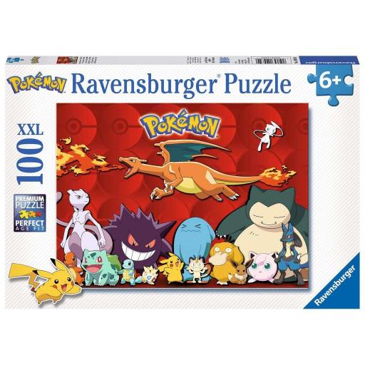 Puzzle Infantil 100 Piezas XXL Ravensburger 10934 MI POKEMON PREFERIDO [1]