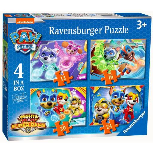 Puzzle Infantil PATRULLA CANINA 4 IN A BOX (12, 16, 20 y 24 piezas) Ravensburger 03029