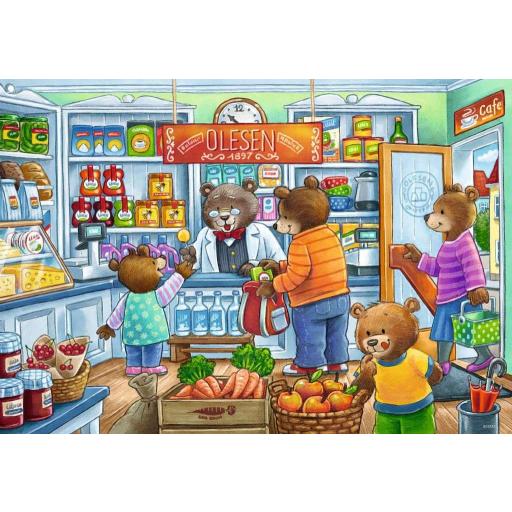 Puzzle Infantil 2 x 12 Piezas Ravensburger 05076 VAMOS DE COMPRAS [1]