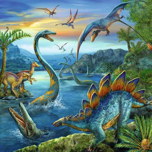 Puzzle Infantil 3 x 49 Piezas Ravensburger 09317 EL FASCINANTE MUNDO DE LOS DINOSAURIOS [1]