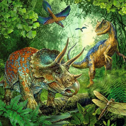 Puzzle Infantil 3 x 49 Piezas Ravensburger 09317 EL FASCINANTE MUNDO DE LOS DINOSAURIOS [2]