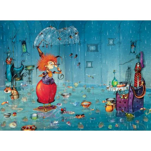 Puzzle Senior e Infantil de Brujas 300 Piezas GRAFIKA KIDS 02120 BRUJA MOJADA , de François Ruyer [0]