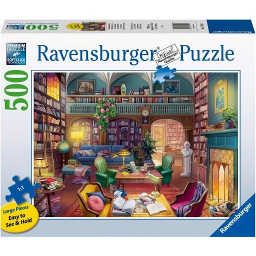 Puzzle Senior Librerias y Bibliotecas 500 Piezas Grandes XL Ravensburger 17459 BIBLIOTECA DE ENSUEÑO [1]