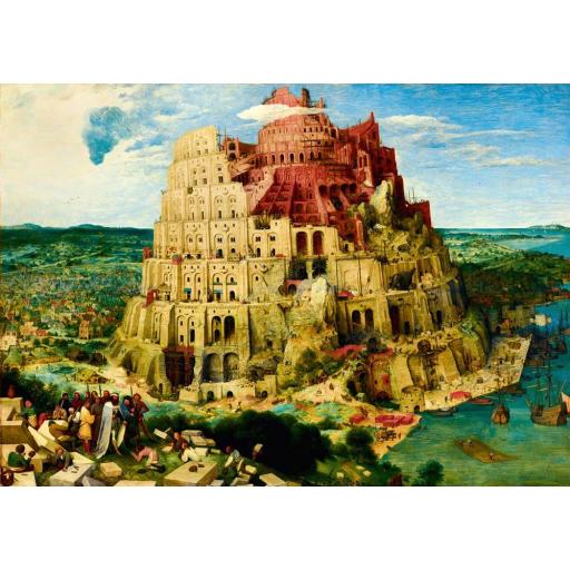 Puzzle Pintura LA TORRE DE BABEL de Pieter Brueghel 1000 Piezas Bluebird 60027 [0]