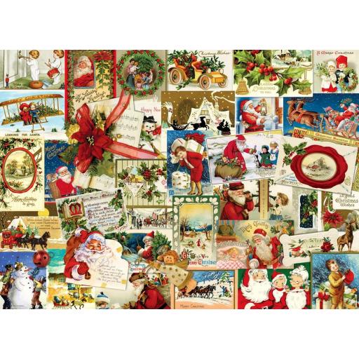 Puzzle Collage Navideño 1000 Piezas EuroGraphics 6000-0784 TARJETAS NAVIDEÑAS VINTAGE