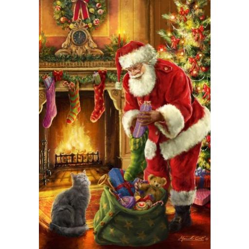 Puzzle de Navidad 1000 Piezas Bluebird 90532 PAPA NOEL HA LLEGADO