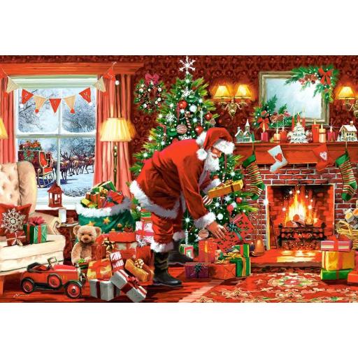 Puzzle Navideño 1500 Piezas Castorland 152100 ENTREGA ESPECIAL DE PAPA NOEL PARA NAVIDAD  [0]