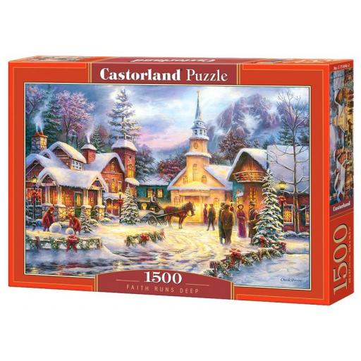 Puzzle de Navidad 1500 Piezas Castorland 151646 LA FE ES PROFUNDA , de Chuck Pinson [1]
