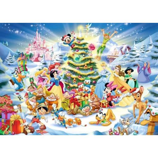 Puzzle Navideño Walt Disney 1000 Piezas Ravensburger 12000651 NAVIDAD DISNEY CON MICKEY MOUSE 