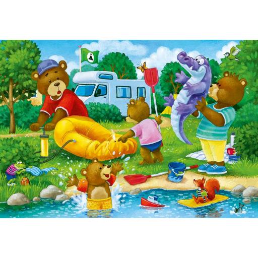 Puzzle Infantil 2 x 24 Piezas Ravensburger 05247 FAMILIA DE OSOS SE VA DE CAMPING [2]