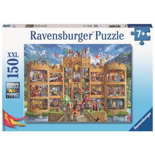 Puzzle Infantil 150 Piezas XXL Ravensburger 12919 BIENVENIDOS AL CASTILLO DE LOS CABALLEROS MEDIEVALES [1]