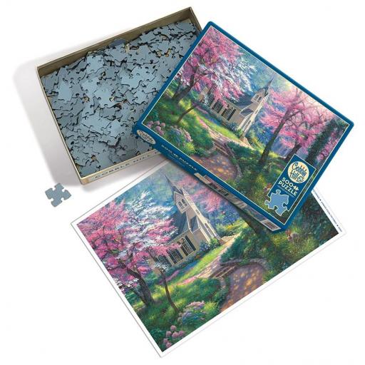 Puzzle Senior Paisajes 500 Piezas Grandes XXL Cobble Hill 45058 EL ABRAZO DE LA PRIMAVERA , de Mark Keathley [2]