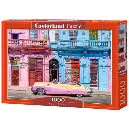 Puzzle de Coches Retro 1000 Piezas Castorland 104550 LA VIEJA HABANA , CUBA [1]