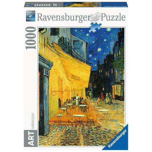 Puzzle Obras de Arte y Pinturas Famosas 1000 Piezas Ravensburger 15373 TERRAZA DE CAFE POR LA NOCHE , de Vincent Van Gogh [1]
