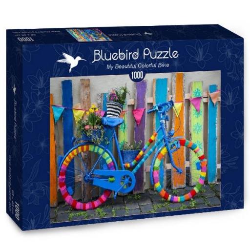 Puzzle Retro y Nostalgico 1000 Piezas Bluebird 90353 MI HERMOSA COLORIDA BICICLETA [1]