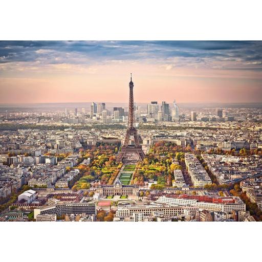 Puzzle de Paris y la Torre Eiffel 1500 Piezas CASTORLAND 151837 PAISAJE DE LA CIUDAD DE PARIS [0]