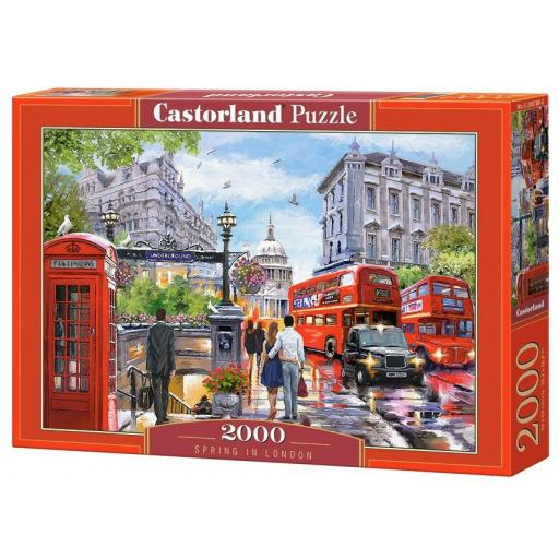 Puzzle de Londres 2000 Piezas CASTORLAND 200788 PRIMAVERA EN LONDRES [1]