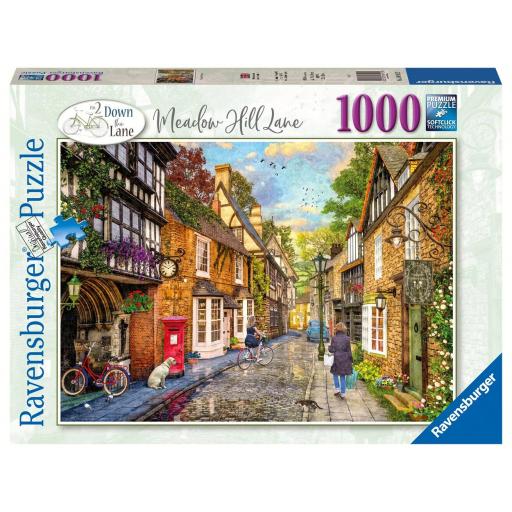 Puzzle 1000 Piezas Ravensburger 16915 CALLE DE LA COLINA DE LA PRADERA , de Dominic Davison - Nº 2 Colección Down The Lane [1]