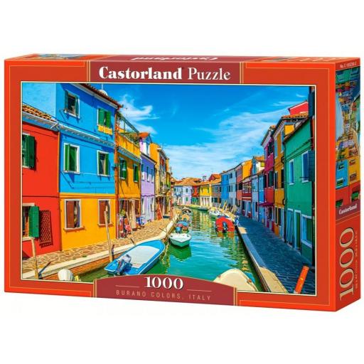 Puzzle 1000 Piezas Castorland 105250 LOS COLORES DE BURANO , VENECIA , ITALIA [1]