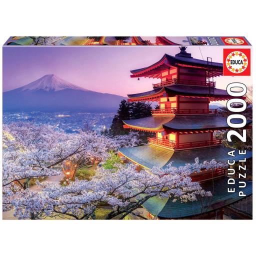 Puzzle de Paisajes Japoneses 2000 Piezas EDUCA 16775 MONTE FUJI , JAPON [1]