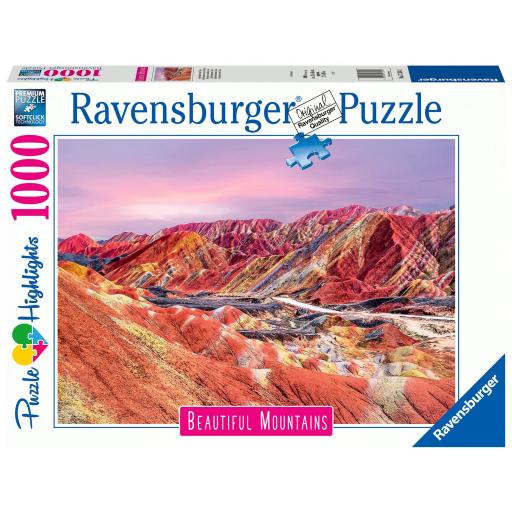 Puzzle Paisajes 1000 Piezas Ravensburger 17314 MONTAÑAS ARCOIRIS , CHINA [1]