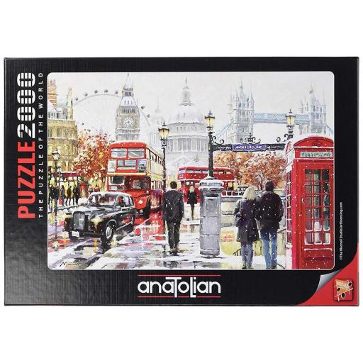 Puzzle de Ciudades de Europa 2000 Piezas ANATOLIAN 3937 LONDRES BAJO LA NIEVE [1]