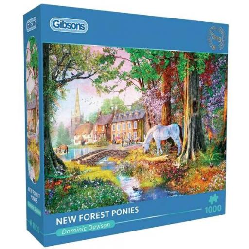 Puzzle 1000 Piezas Gibsons G6397 LOS NUEVOS PONIS DEL BOSQUE , de Dominic Davison [1]