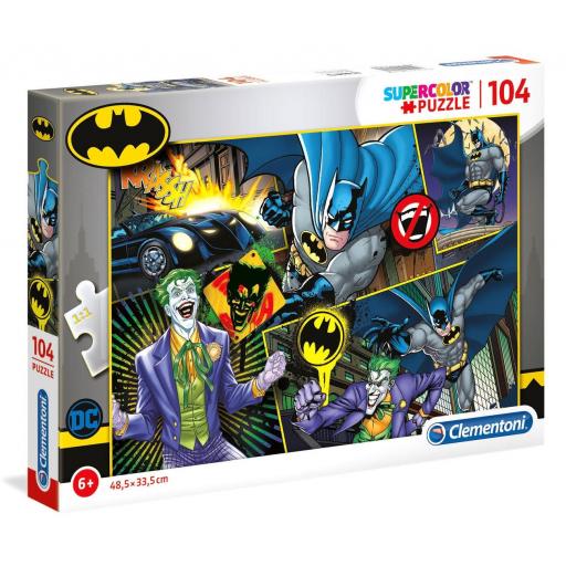 Puzzle Infantil DC Comics 104 Piezas CLEMENTONI 25708 BATMAN Y JOKER [1]