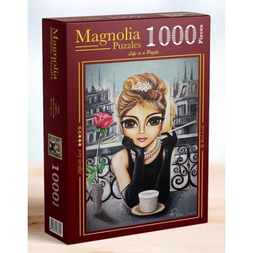 Puzzle Personajes Famosos 1000 Piezas Magnolia 1704 AUDREY , de Romi Lerda [1]