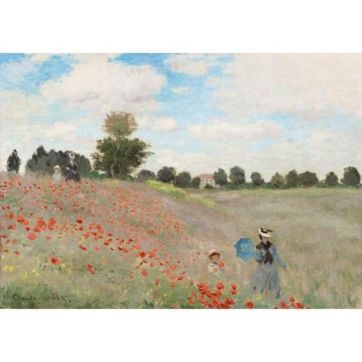 Puzzle de Arte 1000 Piezas Bluebird 60122 CAMPO DE AMAPOLAS , de CLAUDE MONET 